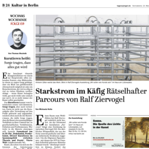 “Der Tagesspiegel” über Ralf Ziervogel