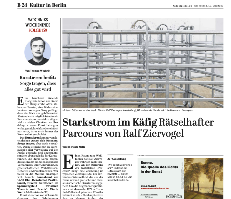 “Der Tagesspiegel” über Ralf Ziervogel